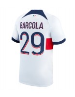 Paris Saint-Germain Bradley Barcola #29 Venkovní Dres 2023-24 Krátký Rukáv